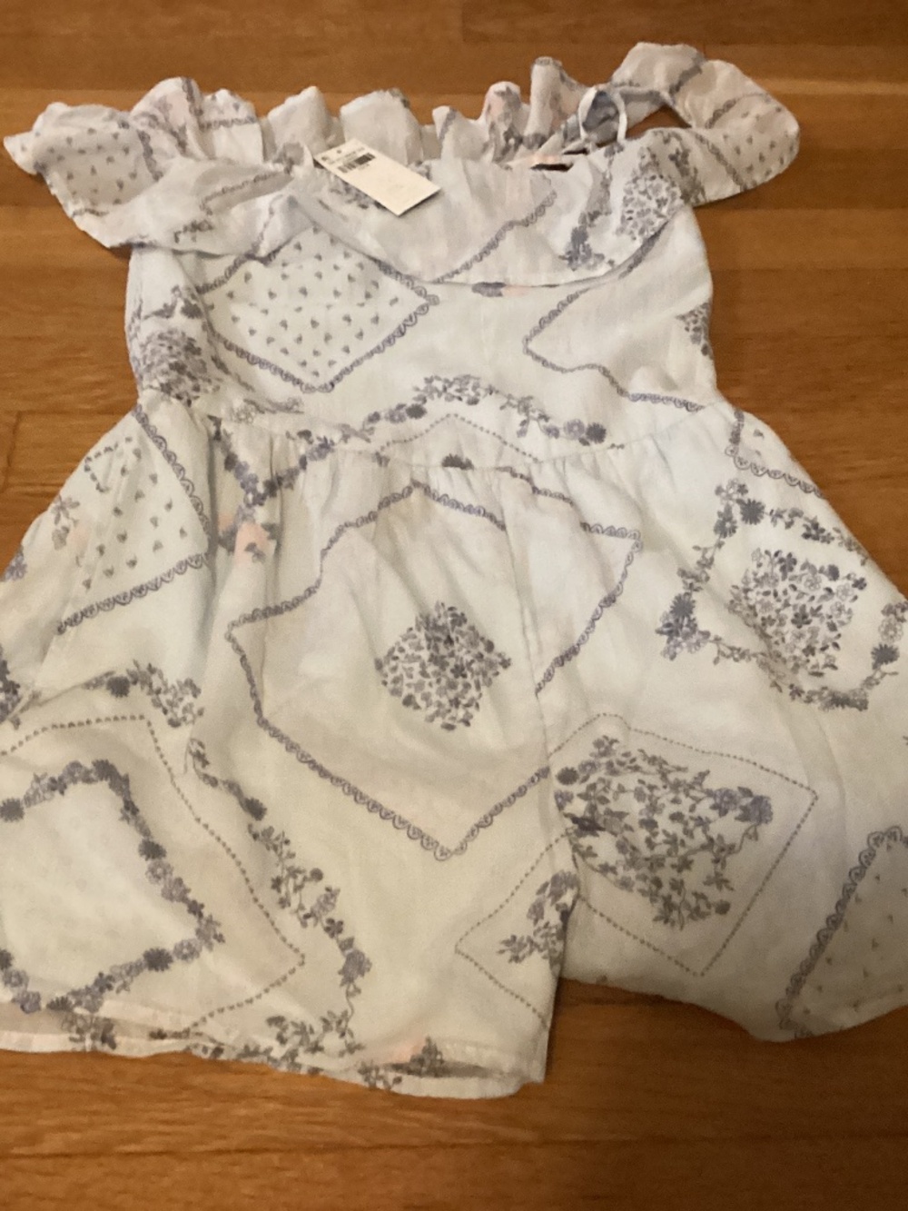 Abercrombie size 13-14 light blue romper